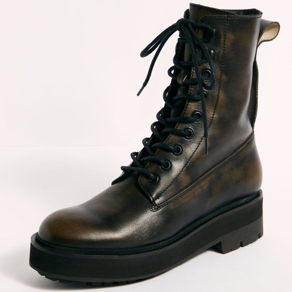 Free People Shoes - NWT Free People Collins Combat Boot / Black